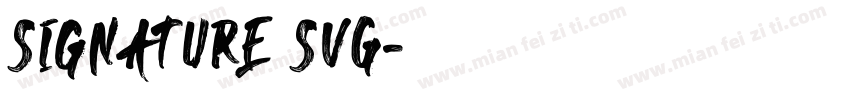 Signature SVG字体转换